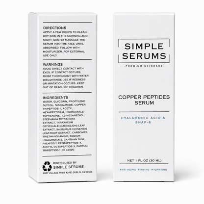 GHK-CU Copper Peptide Serum With Snap-8 & Hyaluronic Acid